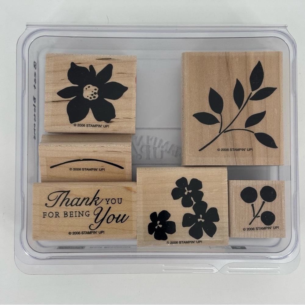 Stampin' Up! 'Best Blossoms' Rubber Stamp Set of Six